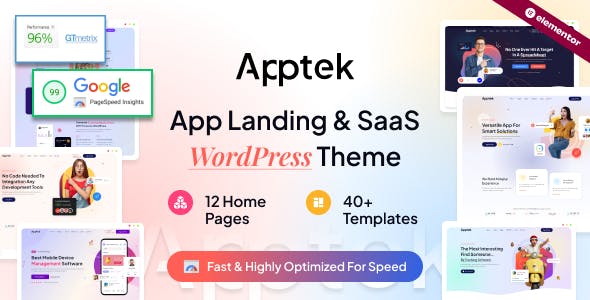 Apptek - App & SaaS Theme