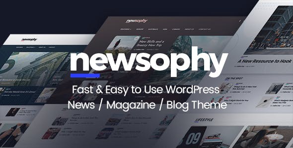 Newsophy - Fast and Easy to Use WordPress News and Blog Theme