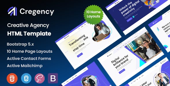 Cregency - Creative Agency HTML Template