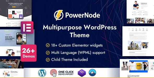 PowerNode - Multipurpose WordPress Theme