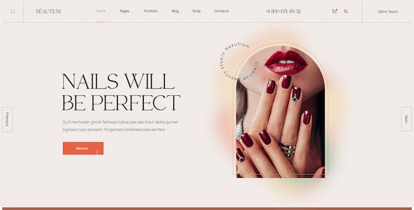 Beautium | Beauty Salon & Nails WordPress Theme