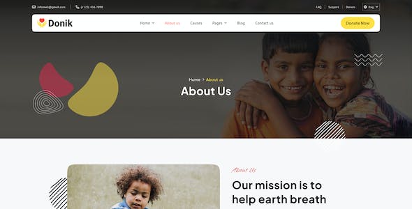 Donik  –  Charity & Fundraising Figma Template