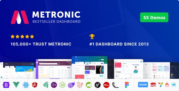 Metronic | Bootstrap HTML, VueJS, React, Angular, Asp.Net, Django & Laravel Admin Dashboard Theme